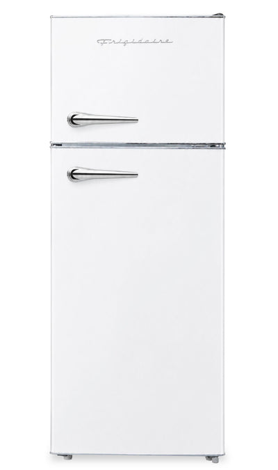 Frigidaire 23.25” 7.5 Cu. Ft. Retro Refrigerator – White - EFR786-WHITE | Réfrigérateur Frigidaire rétro de 7,5 pi3 et de 23,25 po - blanc - EFR786-WHITE