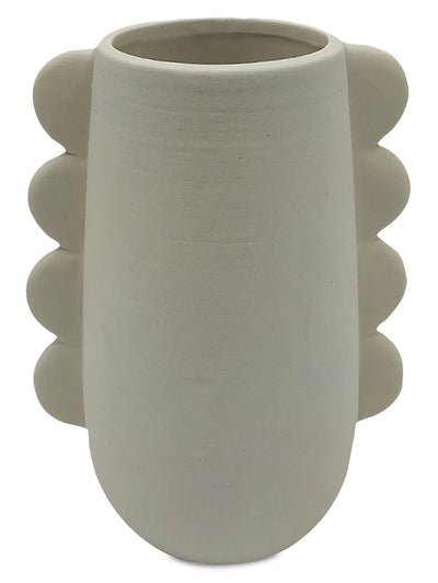 White 7" Eared Vase|Vase à oreilles blanc de 7 po
