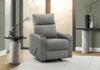 MONARCH SPECIALTIES 30\" WIDE UPHOLSTERED RECLINING CHAIR, MANUAL ROCKER, CUP HOLDERS, DARK GREY FABRIC RECLINER