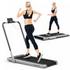 Superfit 2.25hp 2-in-1 Folding Under Desk Treadmill W/speaker Controller App