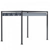 Outsunny 13' X 10' Patio Pergola With Retractable Canopy, Dark Grey