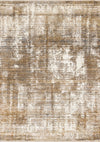Sydney Brown Cream Grey Distressed Rug, 5'3\" x 7'10\" Indoor Area Rug