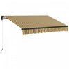 Outsunny 8' X 6.5' Patio Retractable Awning Sunshade Shelter, Amber