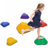 Qaba Stepping Stones Kids, 6pcs Obstacle Course For Kids, Non-slip Heart-shaped Balance Stepping Stones, Stackable Balance Blocks Sensory Toys Indoor Outdoor