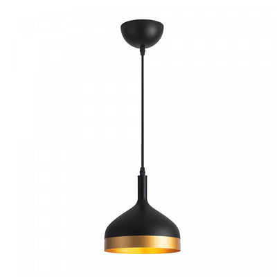 Dash Collection 8" Pendant Ceiling Light - Black & Gold|Luminaire suspendu de la collection Dash de 8 po - noir et doré