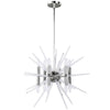 Dainolite Vela 12 Light Chandelier Polished Chrome Finish Clear Acrylic Spikes Lamp