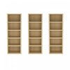 Rivington Modern 28\" Open Bookcase in Natural Oak - Set of 3
