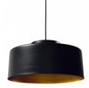 Dainolite Kup 1 Light Metal Pendant Black/Gold Finish Lamp