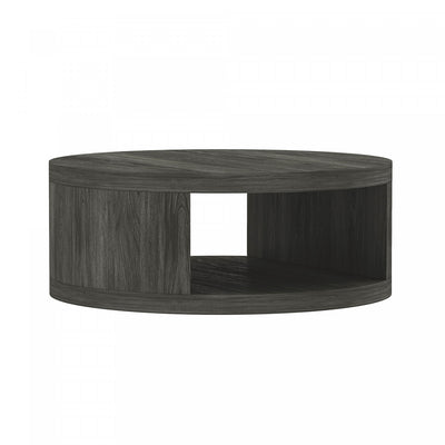 Alure Contemporary 36" Round Coffee Table in Charcoal | Table basse ronde contemporaine Alure 36" en charbon