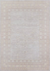 Valeria Traditional 9'3\" x 12'3\" Area Rug in Grey Indoor Area Rug