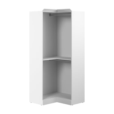 Bestar Versatile 36 W Corner Closet Organizer - White|Organisateur de garde-robe en coin Versatile de Bestar de 36 po (L) - blanc