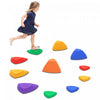 Outsunny 11 Pcs Stepping Stones Kids With Non-slip Rubber, Stackable Balance River Stones For Obstacle Course Sensory Play, Outdoor Indoor For 3-8 Years Old