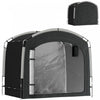 Outsunny Bike Storage Tent Shed with Carry Bag for 3-4 Bikes, Black