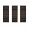 Rivington Modern 28\" Open Bookcase in Dark Walnut - Set of 3