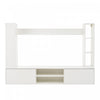 Zara 65 Inch Wall-Mounted TV Unit Set with Display Shelves, White