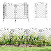 Outsunny 11.5' Decor Garden Fence for Border Edging, 4 Pack, Wavey Vines