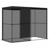 Outsunny 4' X 8' Crop Cage, Plant Protection Tent With Zippered Doors For Vegetable Garden, Backyard, Black