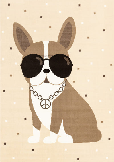 Forte Kids Swaggy Dog Area Rug - 5'3" x 7'5"|Carpette Forte à motif de chien confiant pour enfants - 5 pi 3 po x 7 pi 5 po