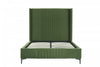 Promenade Mid-Century Modern Upholstered Velvet Full Bed in Moss Green