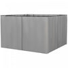 Outsunny 10' X 10' Universal Gazebo Sidewall Set With 4 Panels, Hooks/c-rings Included For Pergolas & Cabanas, Light Grey
