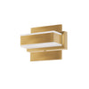 Dainolite Viola 1 Light LED Wall Vanity Light Aged Brass Finish Lamp