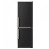 Forno Custodia 24\" Bottom Freezer, 10.3 cu.ft., Right Swing, Total No frost, Black - FFFFD1766-24BLK-RS Refrigerator