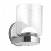 Dainolite Nadine LED Wall Sconce 10w Polished Chrome Clear Glass Lamp