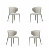 Conrad Mid-Century Modern Upholstered Dining Chair in Wheat - Set of 4
