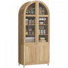 HOMCOM Arched Kitchen Pantry Cabinet, 71\" Tall Kitchen Storage Cabinet