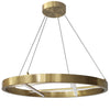 Dainolite Dante LED Chandelier 40w Aged Brass White Silicone Diffuser Lamp