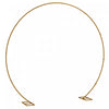 Outsunny 9.1ft Gold Wedding Arch Round Backdrop Stand For Birthday Party