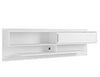 Manhattan Comfort Astor 70.86\" Modern Floating Entertainment Center with Media Shelves - White