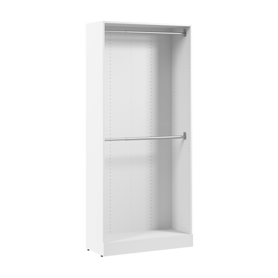 Bestar Florence 35" Modular Double Hanging Closet System - White|Système de garde-robe modulaire à 2 espaces pour suspendre Florence de Bestar de 35 po - blanc