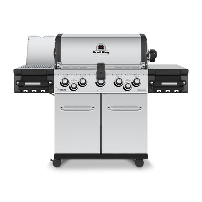 Broil King Regal™ S 590 Pro IR Natural Gas Grill with Infrared Side Burner & Rear Rotisserie Burner - 958944|Gril à gaz naturel RegalMC S 590 PRO IR de Broil King avec brûleur latéral à infrarouge et brûleur arrière de rôtisserie - 958944