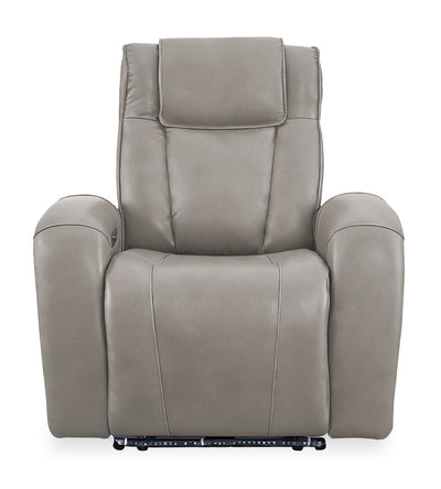 Shaquille O’Neal Home Titan 42" Genuine Leather Power Reclining Chair with Shaq-o-pedic Comfort – Slate | Fauteuil à inclinaison électrique Titan de Shaquille O’Neal Home de 42 po en cuir véritable avec confort Shaq-o-pedic - ardoise
