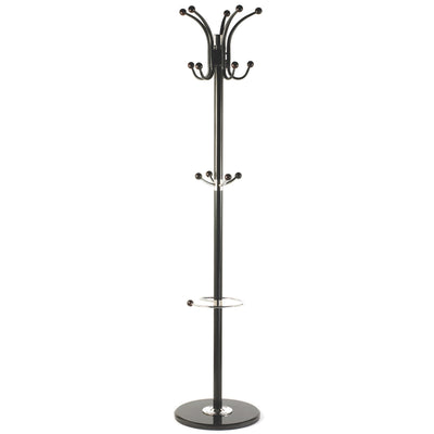 Phebe Coat Hanger Black with Marble Base|Porte-manteau Phebe noir avec base en marbre