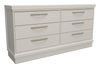 Alpine Bedroom 6-Drawer Dresser, 62\"W x 32\"H, Made in Canada – White