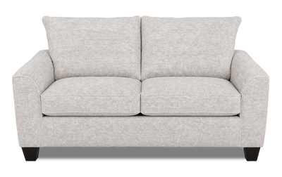 Made in Canada Customizable Sofa Lab Arc 86" Fabric Condo Sofa – Plush Oyster | Sofa personnalisable Arc de Sofa Lab de 86 po de format condo fabriqué au Canada en tissu - Plush Oyster