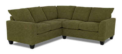 Made in Canada Customizable Sofa Lab Arc 2-Piece Fabric Sectional - Chenille Moss | Sofa sectionnel 2 pièces personnalisable Arc de Sofa Lab fabriqué au Canada en tissu - Chenille Moss