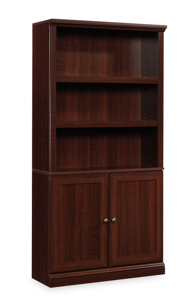 Oryn 35.28” 5-Shelf Bookcase with Storage – Select Cherry | Bibliothèque Oryn de 35,28 po à 5 tablettes avec rangement - cerisier raffiné