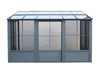 Gazebo Penguin Florence - Wall Mounted Solarium 10x12 Polycarbonate Roof