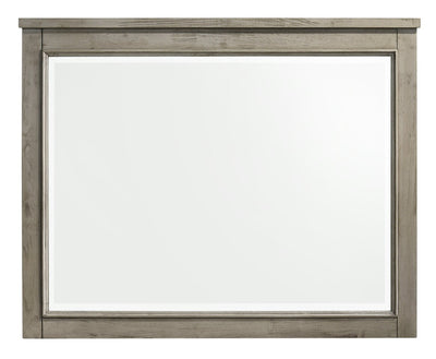 Levi Bedroom Dresser Mirror, Wood - Drift Grey | Miroir de commode de chambre à coucher Levi en bois - gris bois de grève