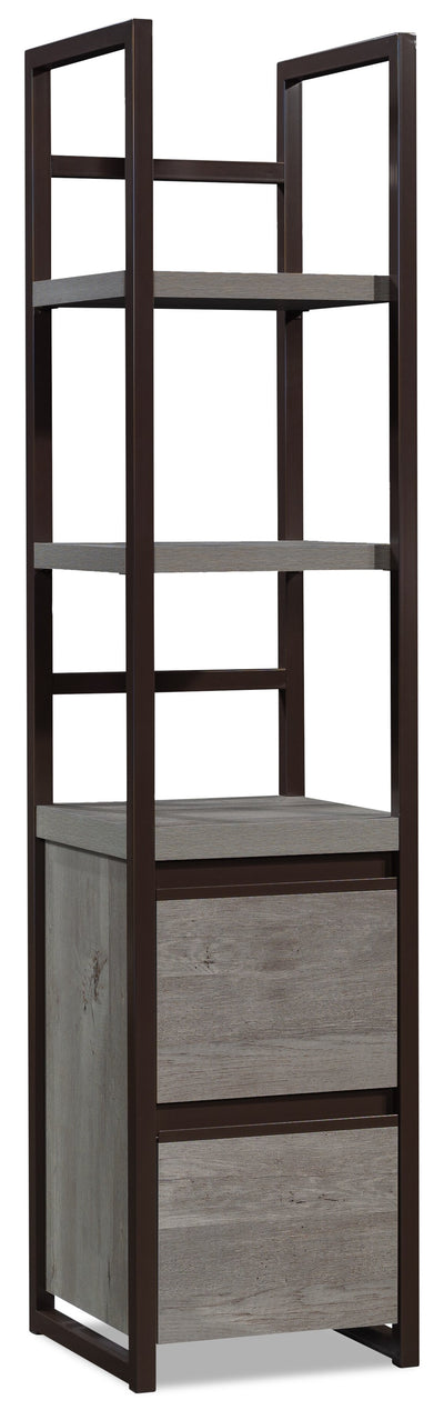 Manhattan Gate 16.54" Commercial Grade Bookcase - Mystic Oak|Bibliothèque Manhattan Gate de 16,54 po de qualité commerciale - chêne mystique