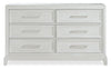 Vida Bedroom 6-Drawer Dresser, 66\"W x 40\"H - Sand
