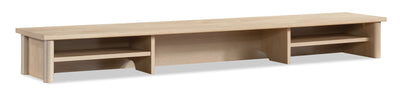 Whitaker Point 59.06" Commercial Grade Reception Hutch with Cubbyholes - Natural Maple|Crédence de réception Whitaker Point de 59,06 po de qualité commerciale avec compartiments ouverts - érable naturel