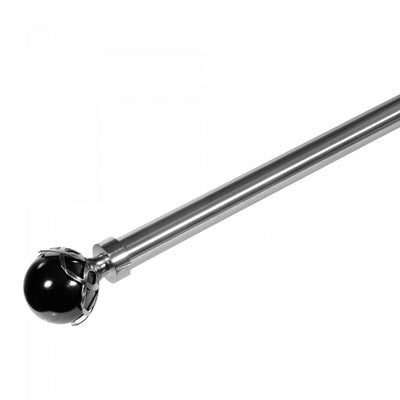25/28mm Drape Pole Set Black Pearl - Nickel|Ensemble de tringles à rideaux de 25 à 28 mm avec perles noires - couleur nickel