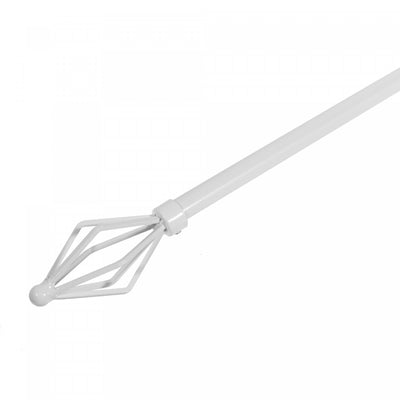 16/19mm Metal Drape Pole Set Vertex - White|Ensemble de tringles à rideaux Vertex de 16 à 19 mm en métal - blanc