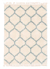 Helma Trellis Cream Shag 3'11\" X 5'11\" Area Rug