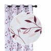 Decorative Polyester Panel Leafy Burgundy 84\" - Set of 2 Drapes and Blinds
