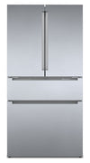 Bosch 800 Series 36\" 20.5 Cu. Ft. Smart French Door Refrigerator with Dual Compressor - Stainless Steel